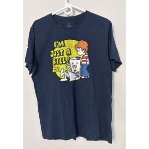 Ripple Junction 'I'm Just a Bill' Schoolhouse Rock Tee Men's Size L Navy Blue